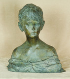 Арт-студия "Кентавр" - Скульптура бронзовая - "Бюст мальчика"  №010431