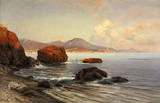 Арт-студия "Кентавр" - Луттерот Аскан (1842 - 1923) - "Вечер на побережье близ Генуи" №011114