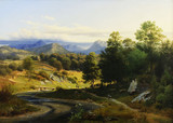 Арт-студия "Кентавр" - Мор Иоганн (1808-1843) - "Долина в Южном Тироле" 1837г №011343