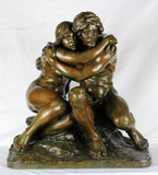 Арт-студия "Кентавр" - Старинная скульптура "Адам и Ева"  №011997