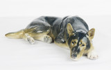 Арт-студия "Кентавр" -  Фарфоровая статуэтка собаки породы Овчарка №012117
