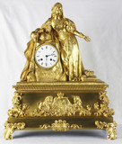 Арт-студия "Кентавр" - Старинные каминные часы "Королева Великобритании и Ирландии Виктория" №012404