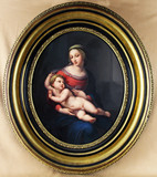 Арт-студия "Кентавр" - Фарфоровый пласт "Мадонна Бриджуотер" (копия картины Рафаэля Санти (1483-1520)) №013420