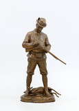 Арт-студия "Кентавр" - Старинная бронзовая скульптура "Охотник" №014135