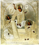 Арт-студия "Кентавр" - Антикварная икона "Воскресение Господа нашего Иисуса Христа" №014286