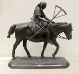 Арт-студия "Кентавр" - Бронзовая скульптура "Крестьянка с граблями на лошади" №014326