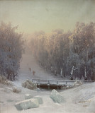 Арт-студия "Кентавр" - "Зимний вечер в лесу" №015372