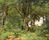 Арт-студия "Кентавр" - "Вид с лесной поляны на церковную башню" №015454