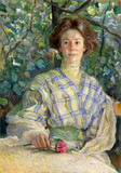Арт-студия "Кентавр" - "Портрет девушки с розой, сидящей в саду" №015455