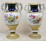 Арт-студия "Кентавр" - Парные вазы с цветами и ручками в виде змей №015466