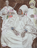 Арт-студия "Кентавр" - "Барма Мата, султан Зиндера" (этюд из серии "Зарисовки Африки") №015561