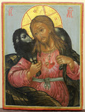 Арт-студия "Кентавр" - Старинная икона "Христос – добрый пастырь" №015667