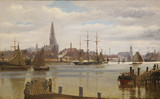 Арт-студия "Кентавр" - "Корабли в порту Антверпена" №015754