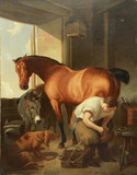 Арт-студия "Кентавр" - "Кузнец, подковывающий лошадь" №015856