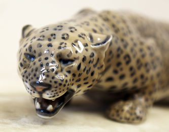 Арт-студия "Кентавр" - Фарфоровая статуэтка "Леопард" №010736