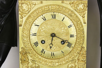 Арт-студия "Кентавр" - Старинные каминные часы с боем в стиле ампир "Орфей и Эвридика " №012170