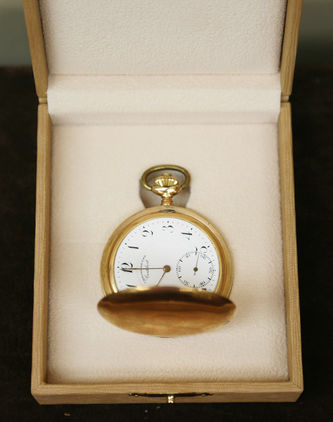 Арт-студия "Кентавр" - Антикварные золотые карманные часы с особо высокой точностью №012591