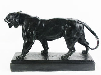 Арт-студия "Кентавр" - Бронзовая скульптура "Идущий тигр" №012696