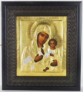 Арт-студия "Кентавр" - Старинная икона "Иверская Пресвятая Богородица" №013258