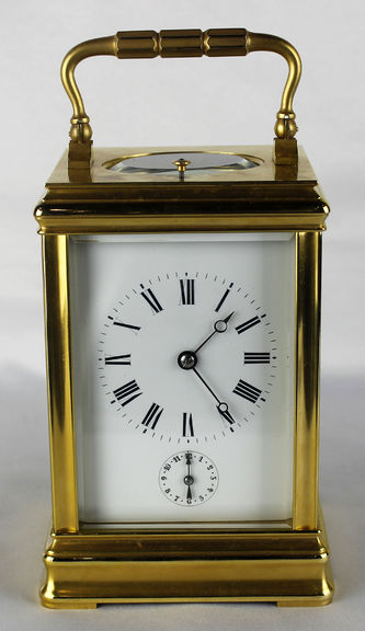 Арт-студия "Кентавр" - Старинные каретные часы с репетиром и будильником. 1880г №013384