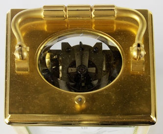 Арт-студия "Кентавр" - Старинные каретные часы с репетиром и будильником. 1880г №013384