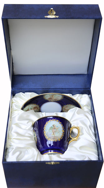 Арт-студия "Кентавр" - Большая чайная пара с изображением амуров №014355