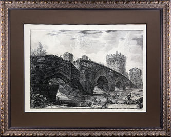 Арт-студия "Кентавр" - "Вид моста Лугано через Аньене" (из серии "Римские мосты") №014618