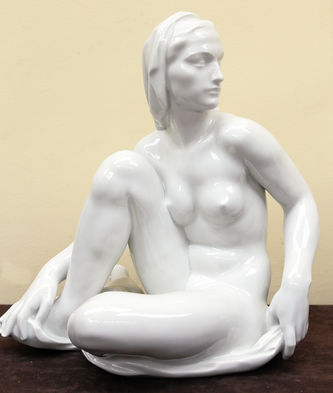 Арт-студия "Кентавр" - Парные скульптуры обнажённых девушек в стиле ар-деко №015224