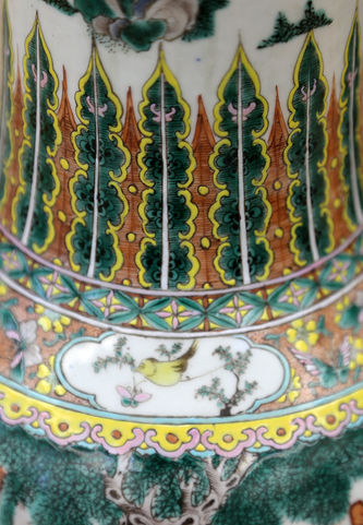 Арт-студия "Кентавр" - Старинная фарфоровая ваза с жанровыми сценами №015299