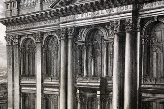 Арт-студия "Кентавр" - "Вид базилики Сан Джованни Латерано в Риме" №015340