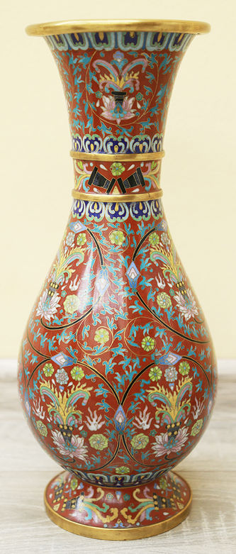 Арт-студия "Кентавр" - Парные антикварные вазы в технике юсэн-сиппо (клуазоне) №015359
