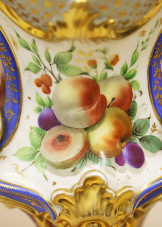 Арт-студия "Кентавр" - Парные вазы с цветами и фруктами в стиле необарокко №015401