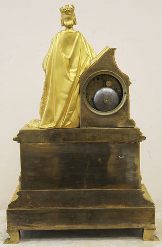 Арт-студия "Кентавр" - Каминные часы с фигурой дамы в костюме эпохи Средневековья №015436