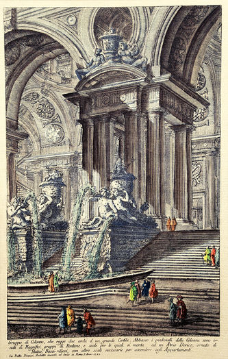 Арт-студия "Кентавр" - "Вид на фонтан в Риме" №015621