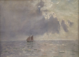 Арт-студия "Кентавр" - "Гроза. Парусник в море" №016284