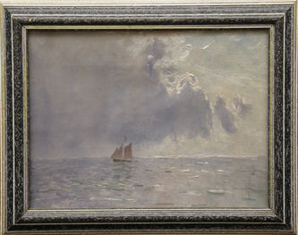 Арт-студия "Кентавр" - "Гроза. Парусник в море" №016284