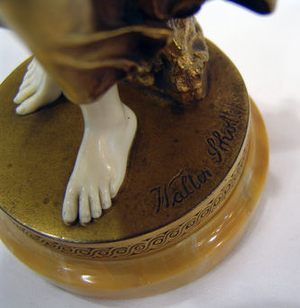 Арт-студия "Кентавр" - Скульптура бронзовая "Играющая в шар" №008684