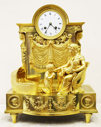 Арт-студия "Кентавр" - Старинные каминные часы с боем "Молитва перед сном". Начало 1820-х гг. №008842