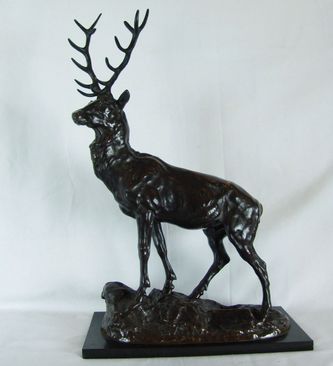 Арт-студия "Кентавр" - Скульптура бронзовая "Благородный олень" 1860-е годы №009985