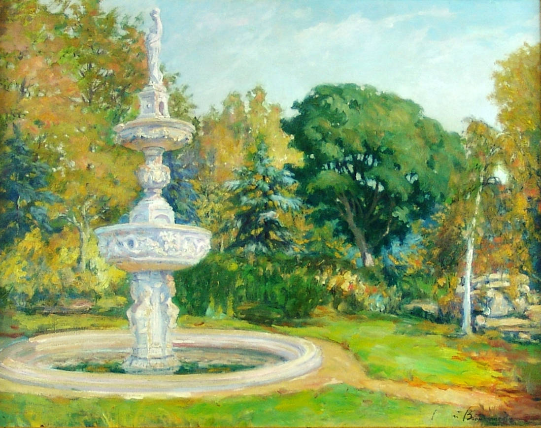 В парке у фонтана. 1917 Виноградов Сергей
