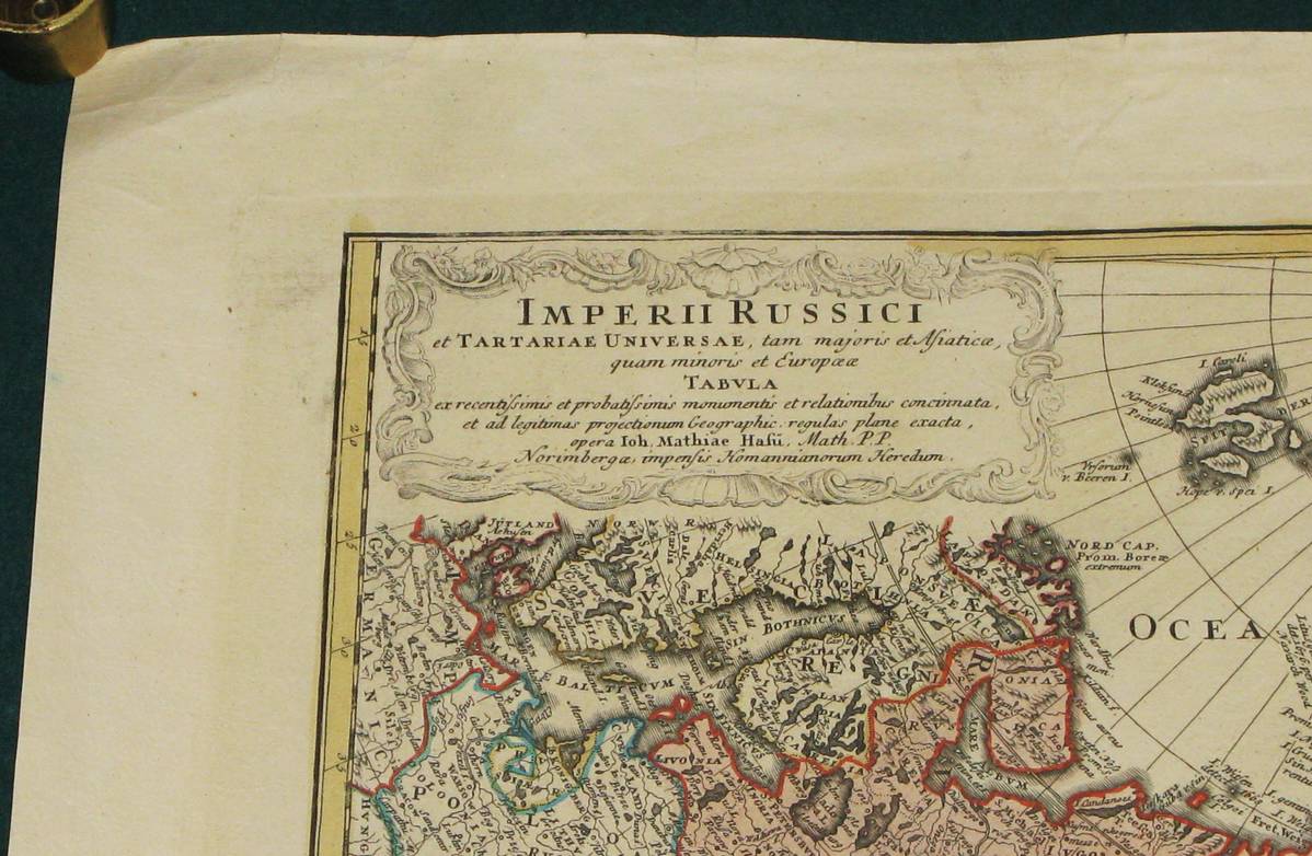 Карта россии 1720 год